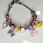 [Charm] Pulsera Charm CINNAMOROLL, KUROMI, MELODY, POMPOMPURIN 3