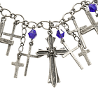 [Moi-même-Moitié] M+ROSE × Cross Bracelet (SILVER x BLUE) 1
