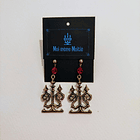 [Moi-même-Moitié] Crystal Candelabra Pierced Earrings (RED) 3
