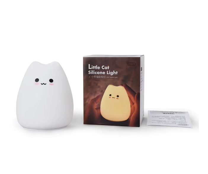 Luminária Pusheen Gato LED 7 cores para decoração de quarto 3