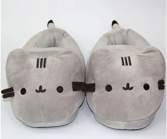 Pantufa Chinelo Pusheen Gato Kawaii Fofo Peluche 1