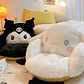 Almofada peluche com encosto grande e fofa do Cinnamoroll ou Kuromi Kawaii - Thumbnail 1