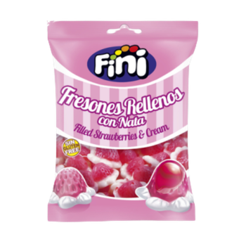 Gomas Fini Morangos Recheados com Creme 85 gr 1