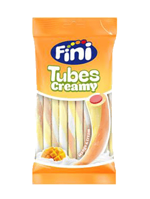 Gomas Fini Tubes Creamy Strawberry Banana & Cream 80 gr