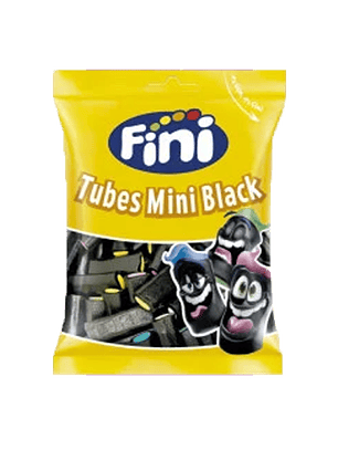 Gomas Fini Mini Cabos Preto/ Bloco Preto Preenchido Padrão 90 g