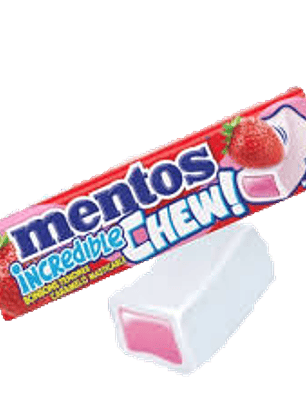 Mentos mastigáveis com sabor Morango