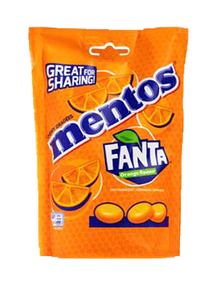 Mentos Fanta Laranja - BOLSA DE 160 gr