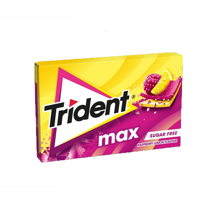 Pastilhas Elásticas Max Framboesa Limão Trident 20 gr 1