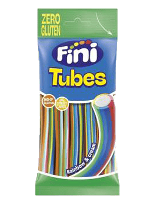 Gomas Fini Tubes Rainbow Zero Gluten 75 gr