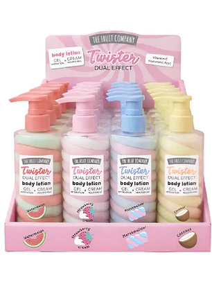 Loção Corporal Twister com Exibição de Duplo Efeito e Aromas Sortidos - The Fruit Company