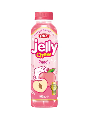 Bebida de gelatina sabor pÃªssego OKF 500ml KOR