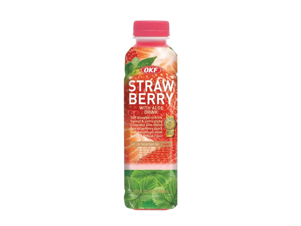 Suco de morango com aloe vera OKF 500ml KOR 1