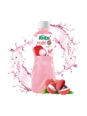 Sumo de Lichia Kato com GelÃ©ia de Nata De Coco 320ml