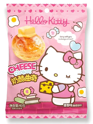 Biscoito de queijo com ovo Hello Kitty Qi 40g CHN