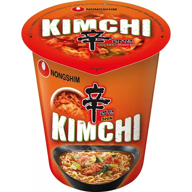 Macarrão instantâneo em copo, sabor Kimchi Ramen 75g 1