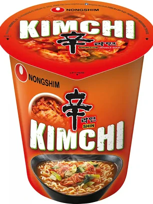 Macarrão instantâneo em copo, sabor Kimchi Ramen 75g