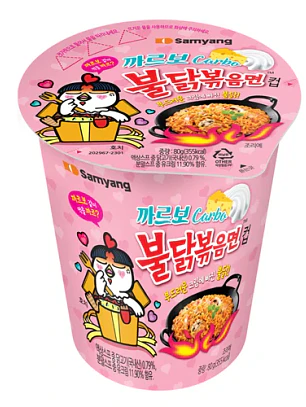 Ramen Macarrão instantâneo em copo Buldak sabor frango picante 80 g