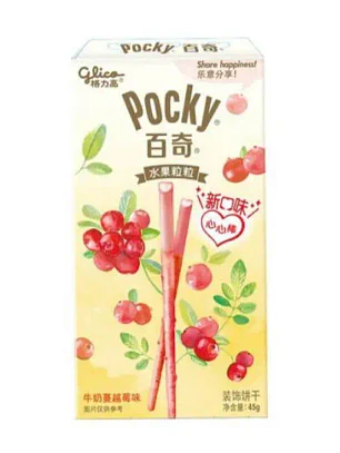 Glico Pocky Coração Leite e Cranberry 45g