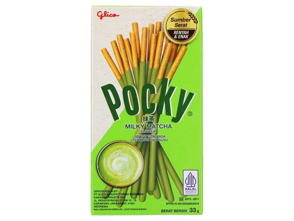 Glico Pocky Chá Verde Matcha 33g 1