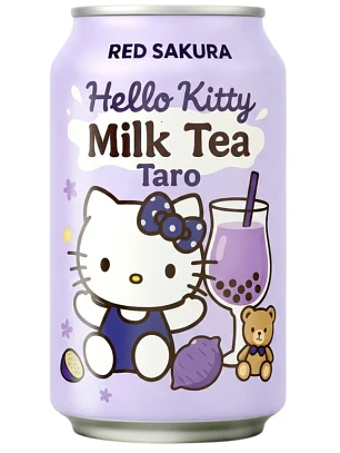 Bebida de ChÃ Taro Sakura Hello Kitty Vermelho 310ml TWN