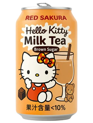ChÃ¡ de AÃ§Ãºcar Mascavo Hello Kitty com Sakura Vermelha 310ml TWN