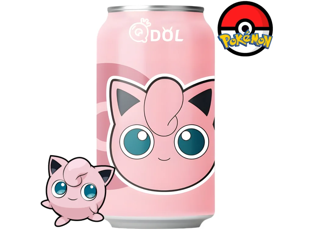 QDol PokÃ©mon Jigglypuff Ãgua com GÃ¡s Sabor PÃªssego 330ml CHN 1