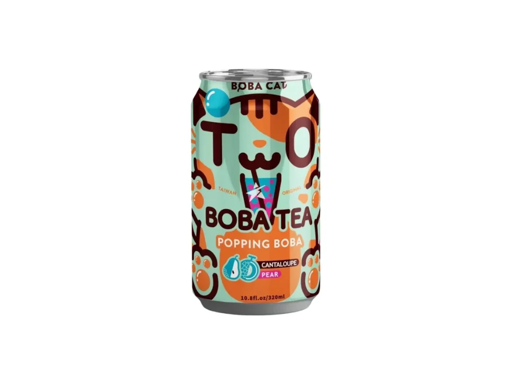 ChÃ¡ de leite com bolhas de tapioca Boba Cat Original 315ml TWN 1