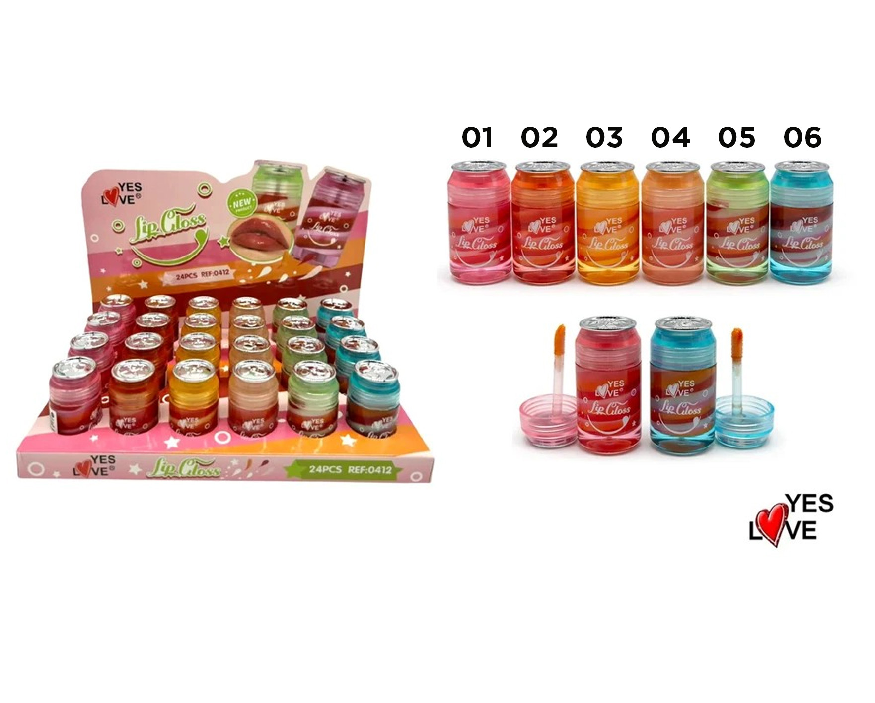 Brilho Labial em forma de refresco 2