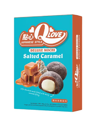 QLove Caramelo Salgado Deluxe Mochi 180g TWN