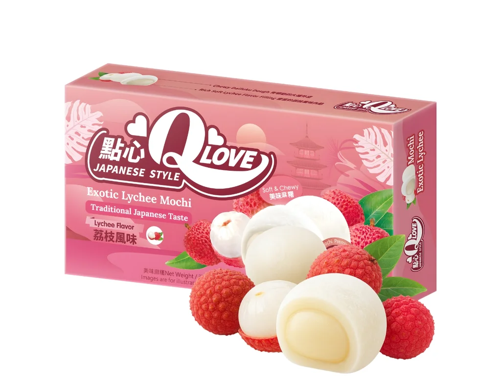 QLove Mini Mochi Exótico de Lichia 80g TWN 1