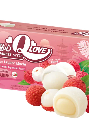 QLove Mini Mochi Exótico de Lichia 80g TWN