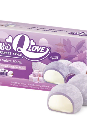 QLove Veludo Taro Mini Mochi 80g TWN