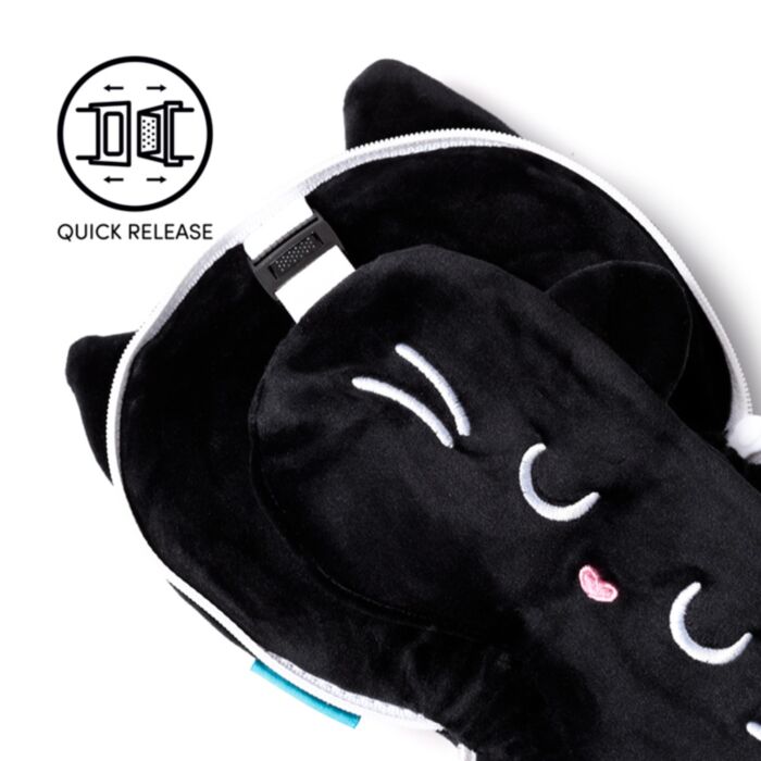 Almofada de viagem e máscara para dormir Relaxeazzz - Gato 4