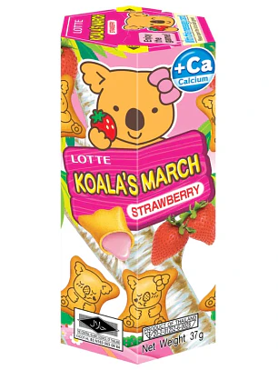 Biscoitos recheados com morango Koala's March 37g THA