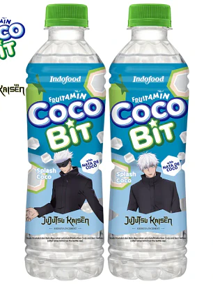 Fruitamin Jujutsu Kaisen Splash Coco Suco com Nata de Coco 350ml IDN