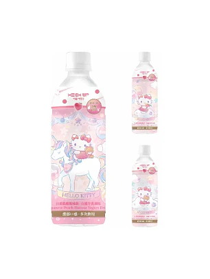 Bebida de iogurte High Up Hello Kitty sabor pêssego 500ml TWN