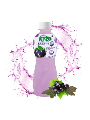Suco de Groselha Preta Kato com Gelatina de Nata de Coco 320ml THA