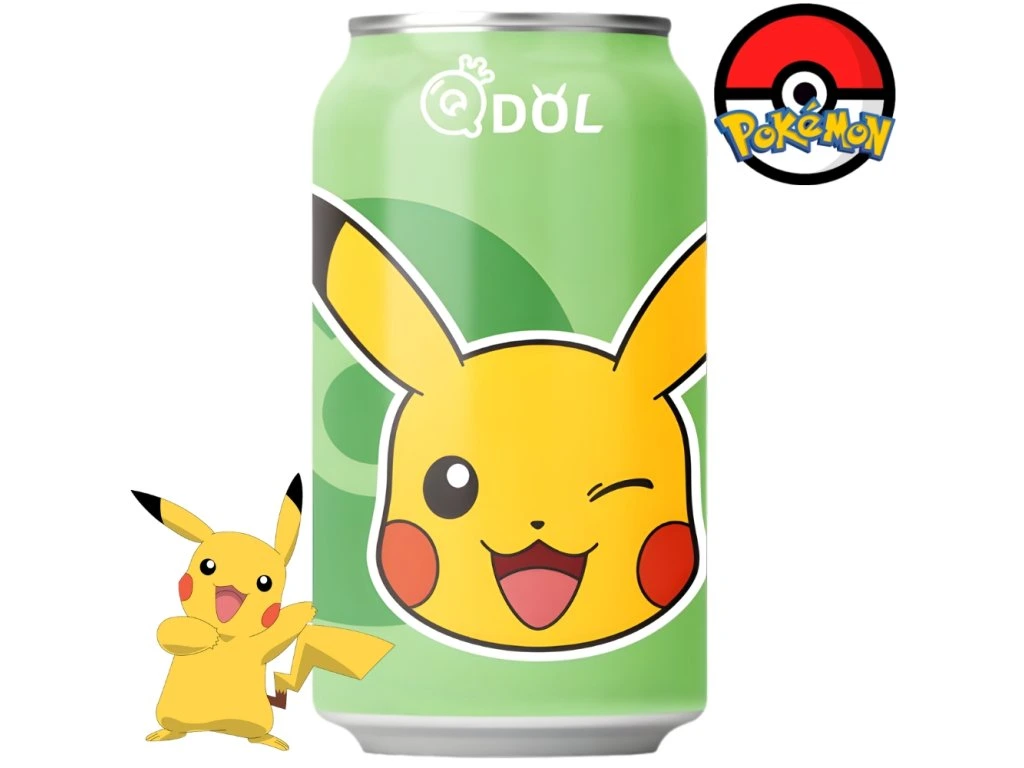 QDol Pokemon Pikachu Lima Água com Gás 330ml CHN 1
