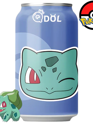 QDol Pokemon Bulbasaur Uva Água com Gás 330ml CHN
