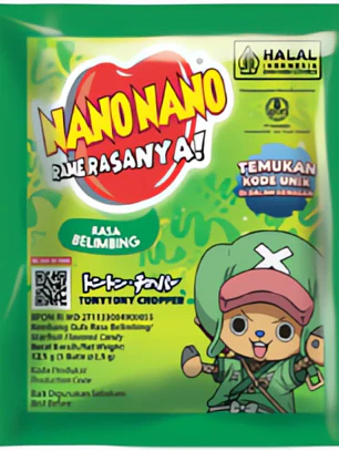 Nano Nano One Piece Star Fruit Candy 12,5g IDN
