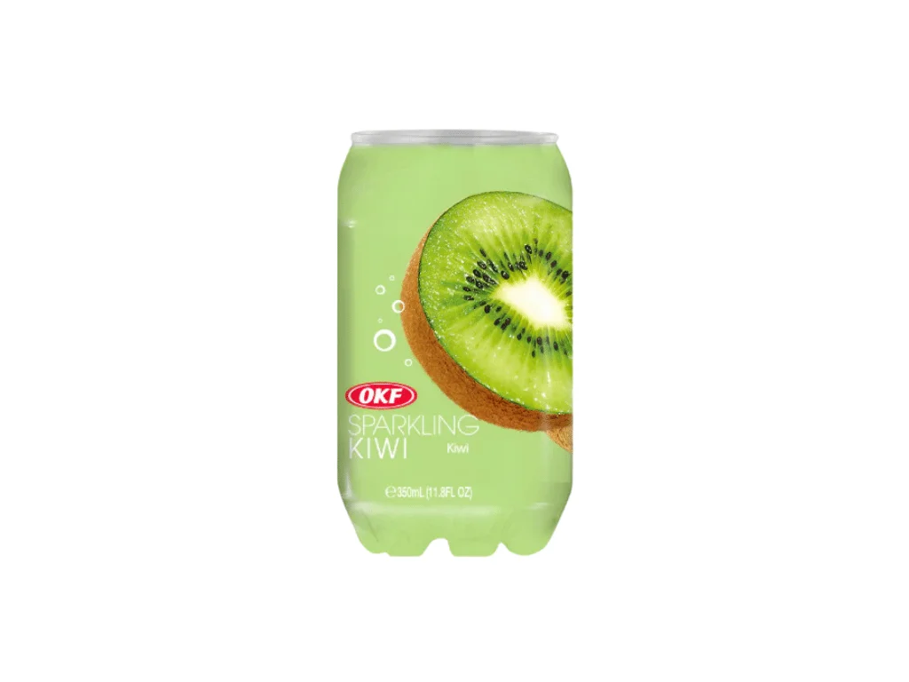 Bebida gaseificada OKF sabor kiwi, 350ml KOR 1