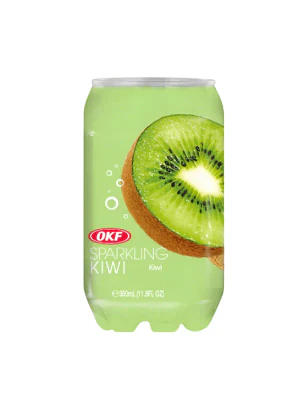 Bebida gaseificada OKF sabor kiwi, 350ml KOR