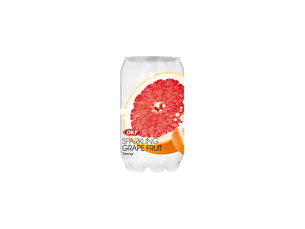 Bebida gaseificada de toranja OKF 350ml KOR 1