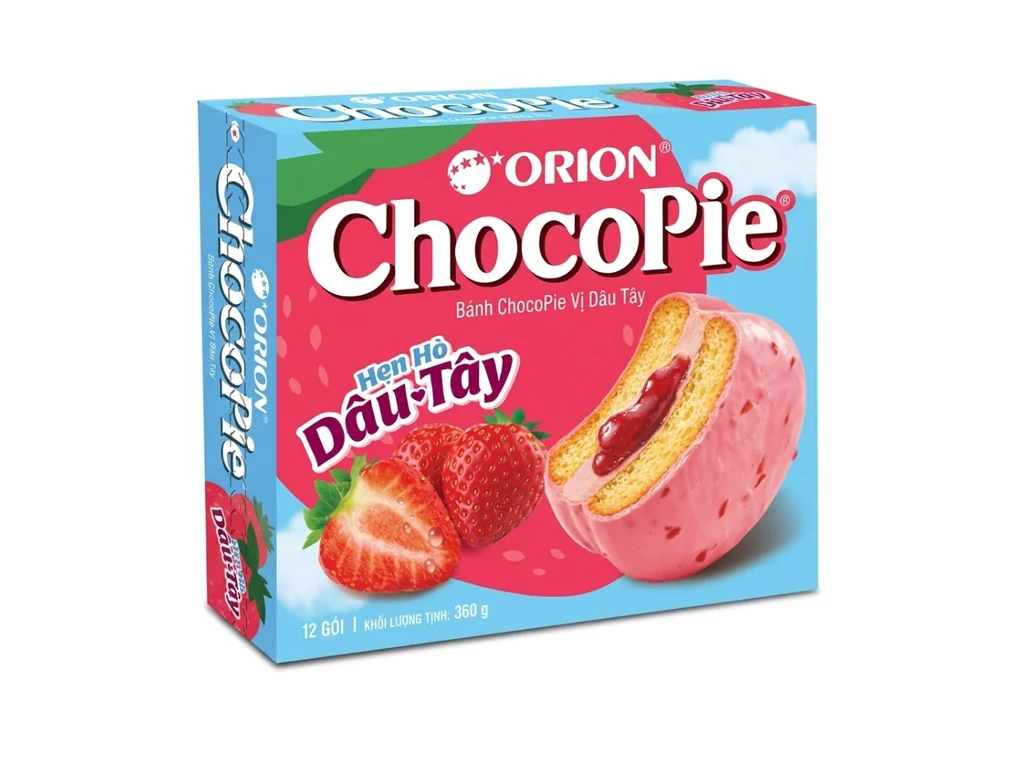 Orion Chocopie Morango 360g VNM 1