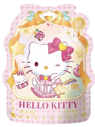 Balas duras sortidas de frutas Hello Kitty da Qi, 40g (CHN)