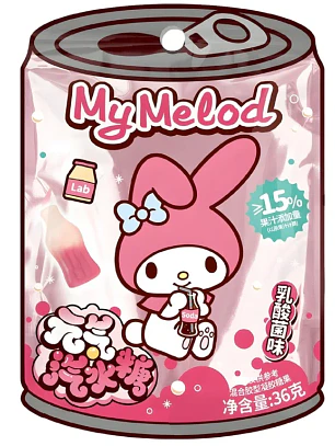 Gomas de iogurte e refrigerante Qi My Melody 36g CHN