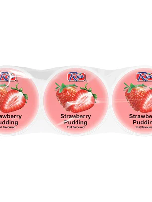 Pudim de Morango Rico com Nata de Coco 3x65g MYS