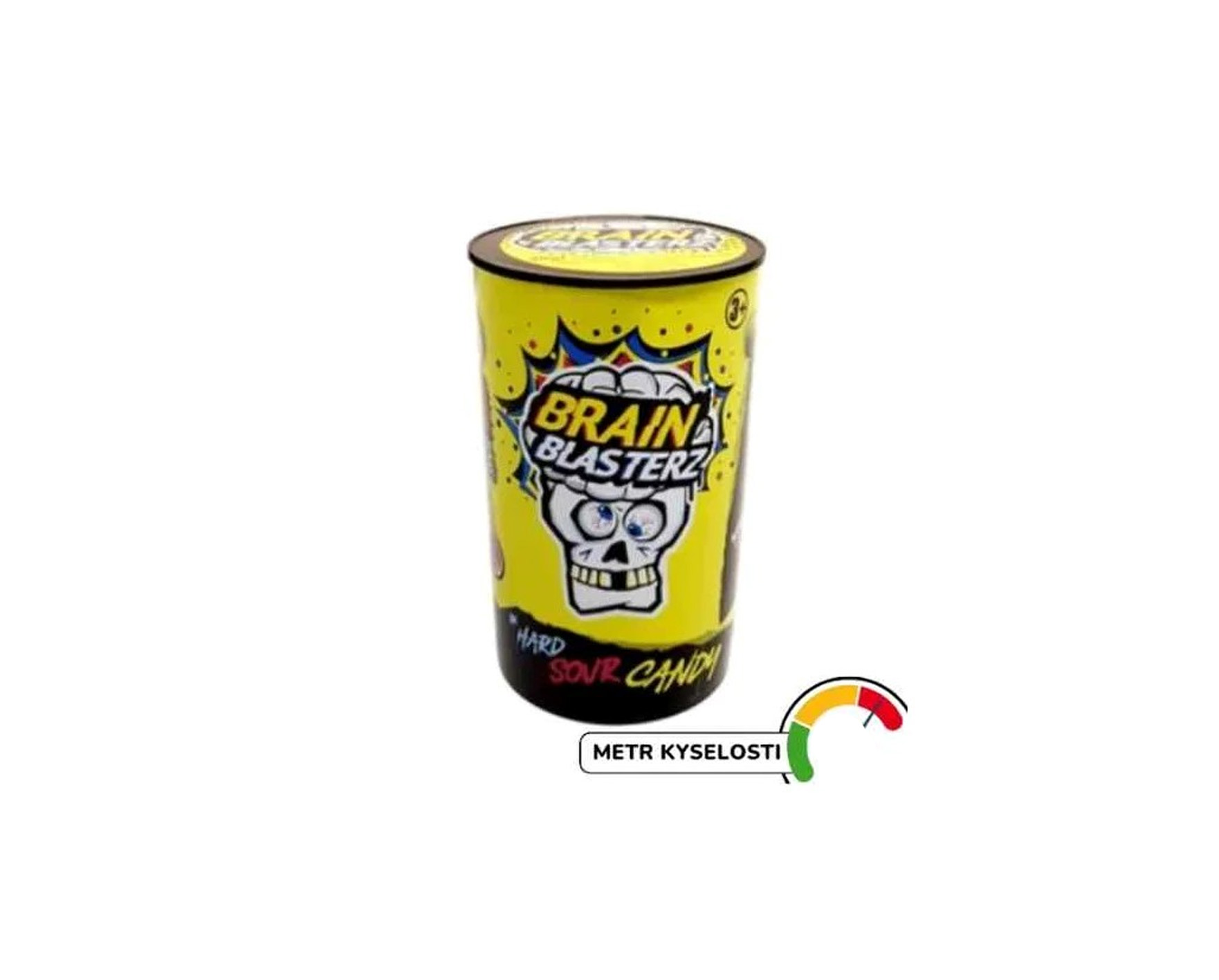 Balas duras azedas Brain Blasterz, nível 5 de acidez, pacote com 48g 1