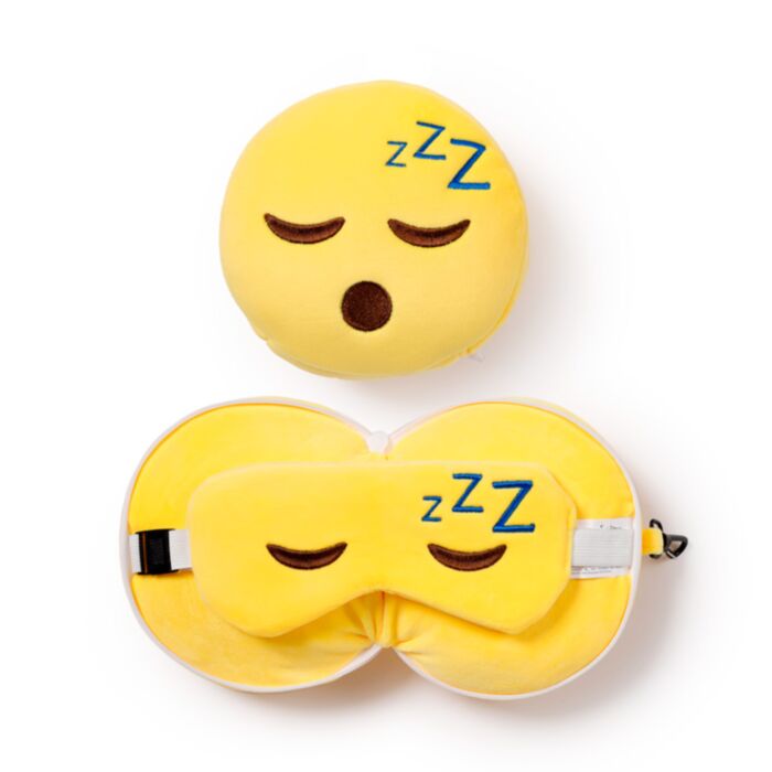 Almofada de Viagem e máscara para dormir Relaxeazzz Emoji 1