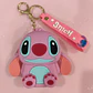 Bolsinha Chaveiro Porta moedas e phones de silicone Stitch e Angel - Thumbnail 1